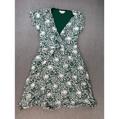 Boden Evangeline Джерси платье женщин плюс размер 16/18R зеленый тропический брелок - Изображение 1 из 4