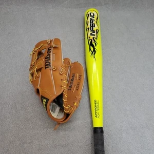 Inferno Tee Ball Bat Wilson Glove Set Baseball T Ball - Picture 1 of 6