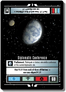 Diplomatic Conference - Alternate Universe - Star Trek CCG 1E - Imagen 1 de 6