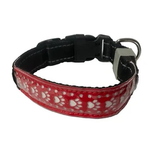 LED Dog Collar (Bones Design) - Rechargeable - Pet Safety - Pro Tech Products - Picture 1 of 8