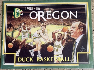 1985-86 OREGON DUCKS MENS BASKETBALL MEDIA Guide Yearbook VTG - Picture 1 of 5
