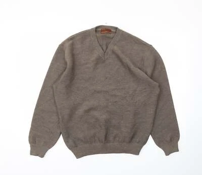 Sudadera para hombre M&S marrón acrílico talla M Foto 1 de 4