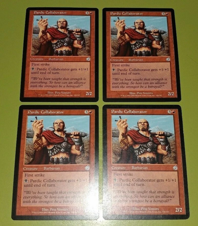 Pardic Collaborator x4 Torment 4x Playset Magic the Gathering MTG - Image 1 of 1