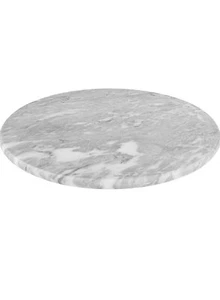 Homeries Marble Round Cheese Tray Board (12 Inches) - White Elegant Serving... - Picture 1 of 4