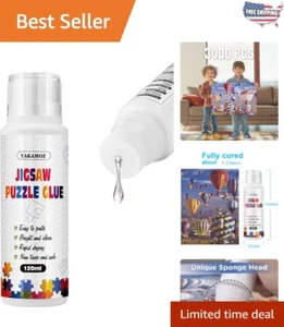 120ml Jigsaw Puzzle Glue - Clear, Quick-Dry Formula for 1000/1500/3000 Pieces - Picture 1 of 10