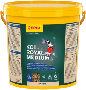 Sera Koi Royal Medium 21 Liter Eimer Teichfutter Fische Teich Koi Goldfische - Bild 1 von 1