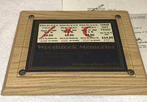 WOODSTOCK TICKETS 3 TAGE 1969 ☮️ ORIGINAL JIMI HENDRIX JANIS JOPLIN COA Ephemera - Bild 1 von 8