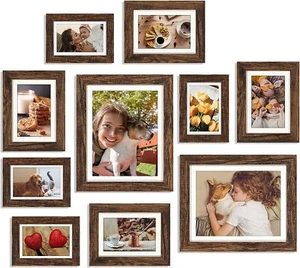 Picture Frames Collage Wall Decor, 10 Pack Photo Frame Set for Wall Gallery Deco - Picture 1 of 9
