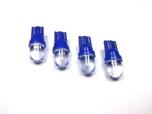 4 BBT Super Bright 12 volt Blue LED T10 Gauge Light Bulbs  - Picture 1 of 3