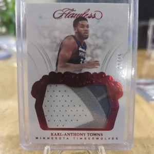 2017-2018 panini flawless basketball Karl Anthony Towns P-KAT /15 Jumbo Red SSP - Picture 1 of 4