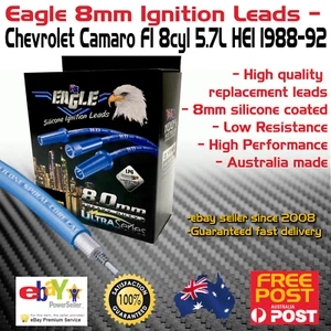 Eagle 8mm Ignition Spark Plug Leads fits 8cyl Chevrolet Camaro 5.7L HEI 1988-92 - Picture 1 of 5
