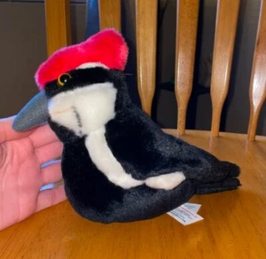 PILEATED WOODPECKER Audubon REAL BIRD CALL WILD REPUBLIC PLUSH STUFFED ANIMAL - Picture 1 of 1