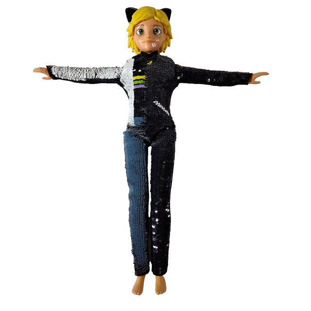 ZAG Heroez Miraculous Cat Noir Action Figure Doll