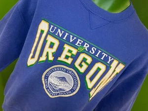 NCAA Oregon Ducks Russell Vintage Sweatshirt Men's Large - Picture 1 of 5