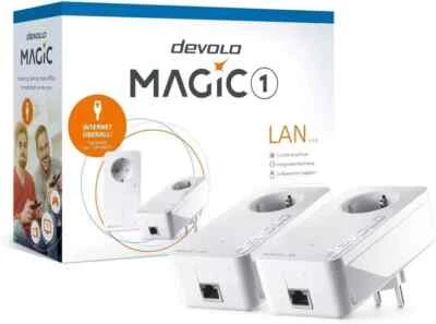 devolo Magic 1 LAN 1-1-2 Starter Kit - Powerline Netzwerk Adapter - 1200 Mbps - Bild 1 von 3