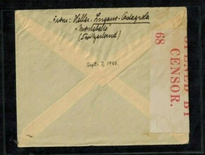 Bermuda WWII Censor Cover C22 Red Censor #68 - Image 1 of 2