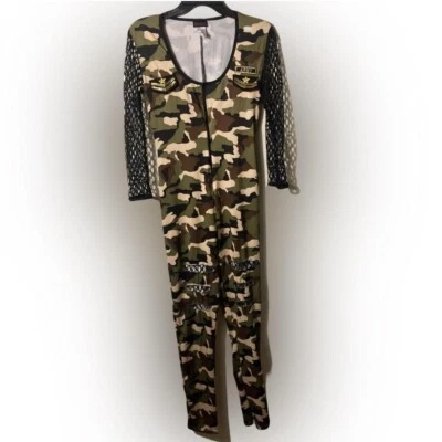 Macacão Dreamgirl Army Dance Fishnet Fantasia Body Médio - Imagem 1 de 4