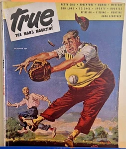 True Mans Magazine October 1946 Petty Cowgirl Pin Up Errol Flynn - Picture 1 of 6
