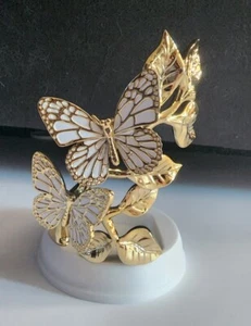 Bath & Body Works GOLD BUTTERFLIES Hand Soap Holder & Hand Soap🆕🦋 - Picture 1 of 4