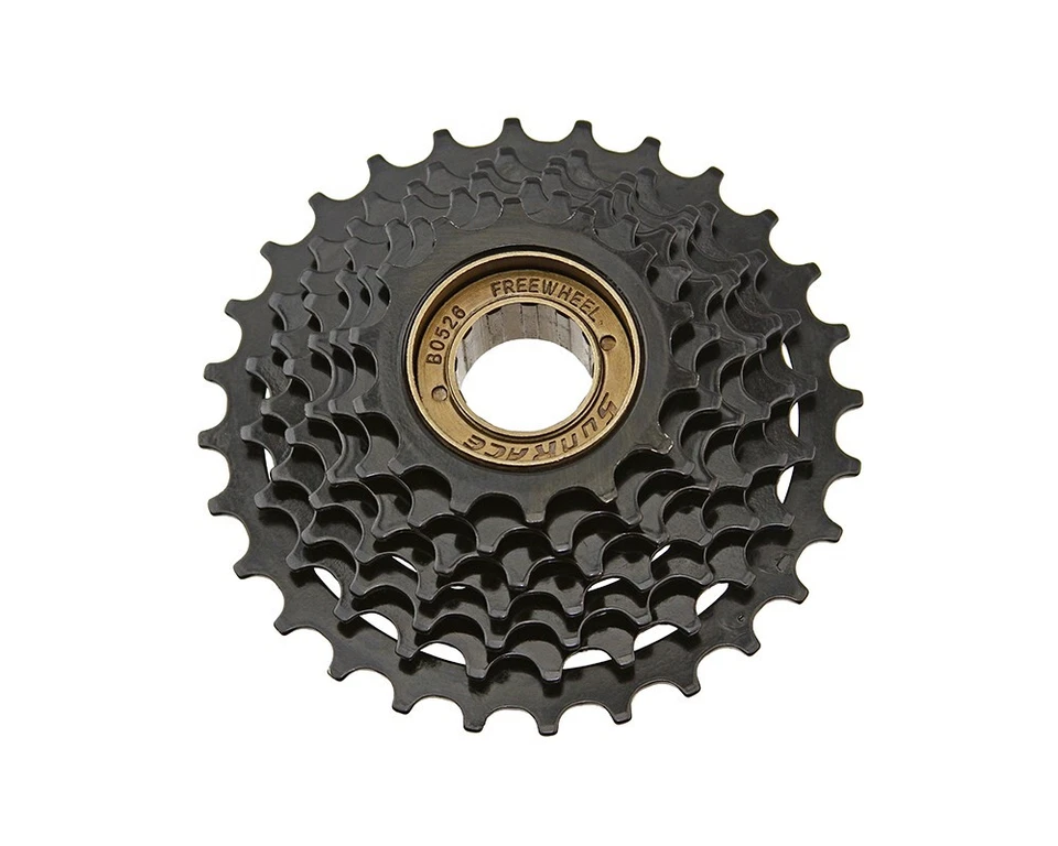 SUNRACE BRANDED 7 SPEED BICYCLE MULTIPLE FREEWHEELS 14/28T FRICTION BLACK. - Image 1 of 1