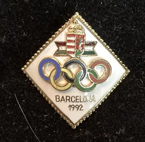 Barcelona 1992 Hungary Olympic NOC Athletes Pin Badge - Picture 1 of 1