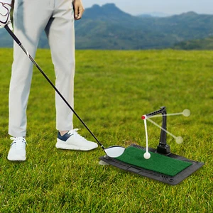 Height Adjustable Golf Swing Trainer Golf Swing & Hitting Training Base Device - Picture 1 of 23