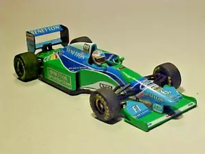 4 INCH F1 1993 Benetton Ford B193 #6 J. Letho Minichamps 1/43 Diecast Mint Loose - Picture 1 of 7
