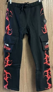 Marvel Civil Regime Sigilism Wide Leg Cargo Fleece Hose In Schwarz Größe M - Bild 1 von 7