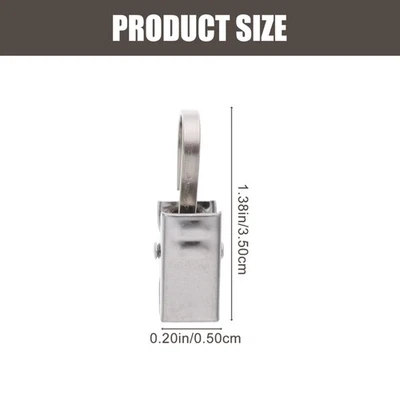 Clip per ganci per tende da 50 pezzi Clip sospeso per - Immagine 1 di 4