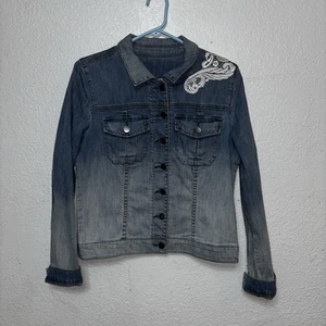 Kut From The Kloth Blue Jean Jacket Size Large - Picture 1 of 7