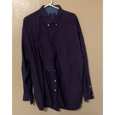 Saddlebred Big and Tall Long Sleeve Plaid Button Down Shirt Men's 2XT - Image 1 of 3