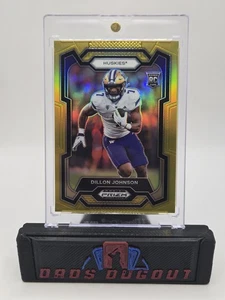 2024 Panini Prizm Draft Picks Gold Refractor #/10 DILLON JOHNSON Rookie RC - Bild 1 von 4