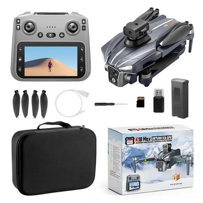 Airdrop GPS Drone 4.5" Screen Intelligent Obstacle Avoidance 4K Camera UAV - Image 1 of 4