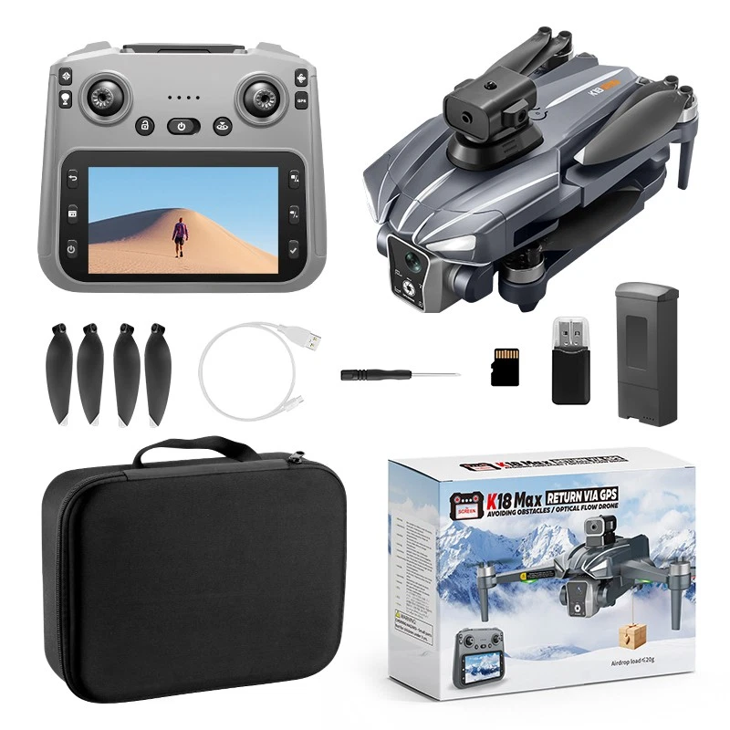 Airdrop GPS Drone 4.5" Screen Intelligent Obstacle Avoidance 4K Camera UAV - Image 1 of 4