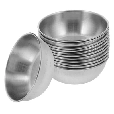  12 Pcs Ciotole Per Salse Ciotola in Acciaio Inossidabile Piatti Di Salsa - Immagine 1 di 4