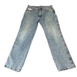 Vintage Wrangler Jeans Mens 32 30 Stonewash Blue Cowboy Western Texas - Picture 1 of 10