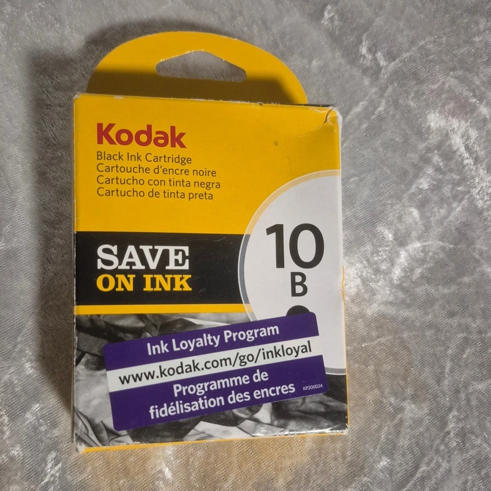 Kodak 10B Black Ink Cartridge Save on Ink New Sealed Printer Supplies - Image 1 of 1