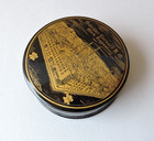 alt Schnupftabakdose Lack / Gebrüder Bernard AG Werk Regensburg Reklame ~1900