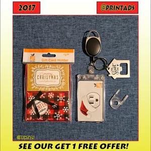 2017 Home Depot $0 Value Unused Christmas Gift Card Keychain + Lock Box + More! - Picture 1 of 8