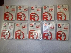 RADIOSHACK 2302226 #364 (lot-of-10) 1.55V SILVER-OXIDE 30-total BATTERIES - Picture 1 of 9