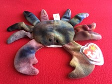 TY Beanie Baby - Claude The Crab -New