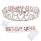 Headband Crown Alloy Birthday Sparkling Girl Sash Bride Set Shoulder Strap