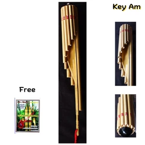 Flute Wote Bamboo Laos Handmade Isan Musical Instrument Thai Wot Panpipe Key Am - Picture 1 of 8
