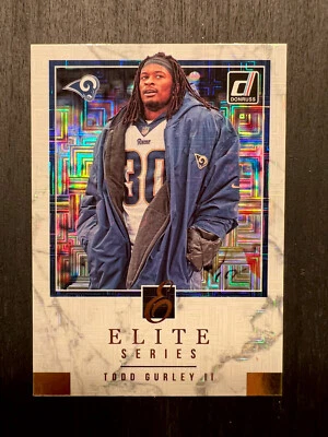 2018 Donruss Elite Series Todd Gurley Rams #ES-14 FALCONS - Image 1 of 2