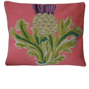 Appletons Wool Scottish Thistle on Pink Tapestry Kit from Flanders Collection - Picture 1 of 3