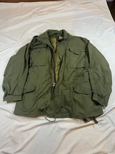 Vintage USGI 1970's COAT COLD WEATHER FIELD OG-107 M65 JACKET W/LINER -Medium L - Picture 1 of 21