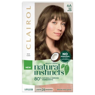 CLAIROL Natural Instincts 6A Light Cool Brown - image 1 of 3