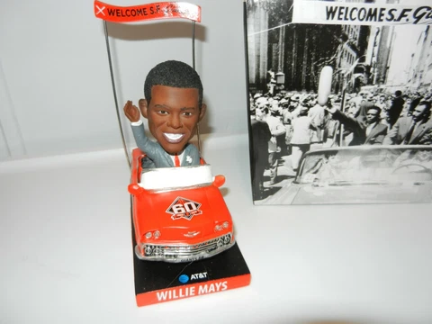 WILLIE MAYS 60TH ANNIVERSARY SF GIANTS BOBBLEHEAD SGA NIB SAN FRANCISCO 🎁 Cover