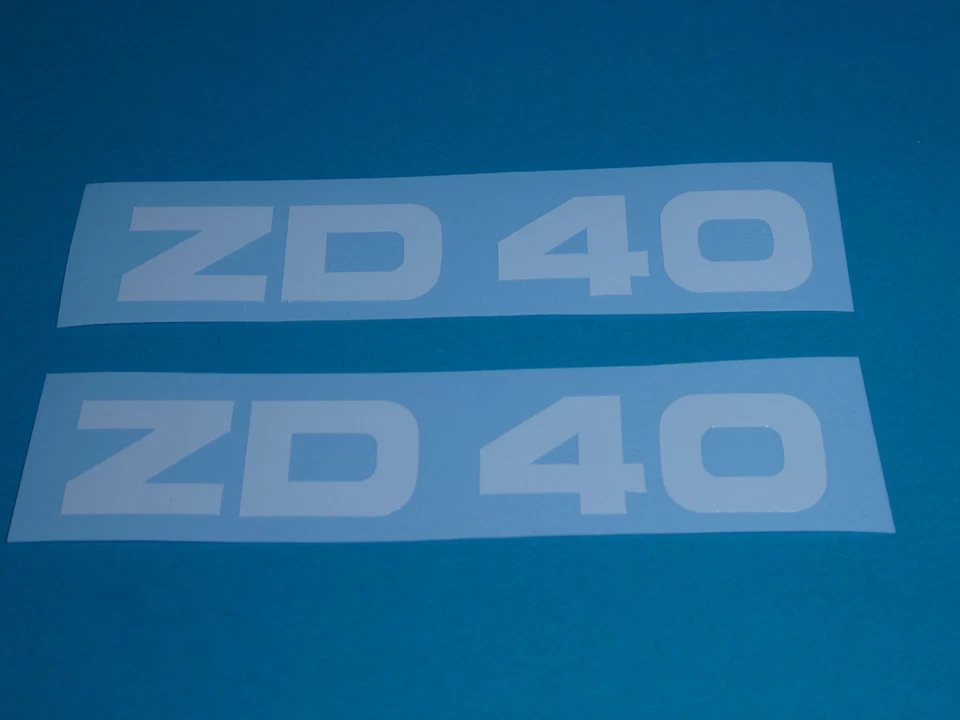 Zündapp ZD 40 Aufkleber Verkleidung Schriftzug Dekor weiß 446-10.133 Typ 446  - Bild 1 von 1
