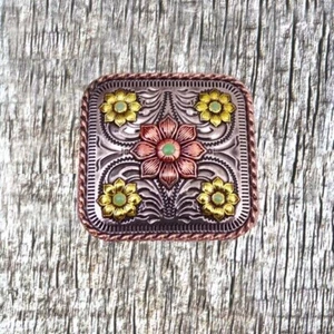 Cuadrado con Flors Concho CON424-G - Picture 1 of 3